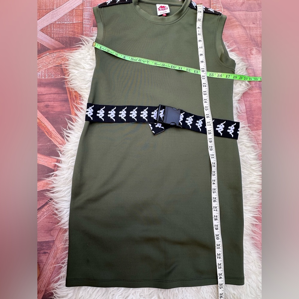 Kappa  Green Sleeveless Dress with Belt - Picture 5 of 7